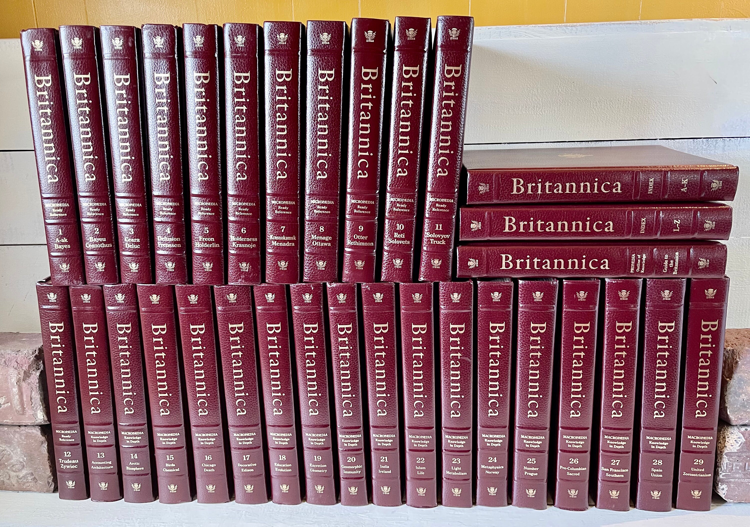 1987 Royal Burgundy Edition Encyclopaedia Britannica Etsy Ireland