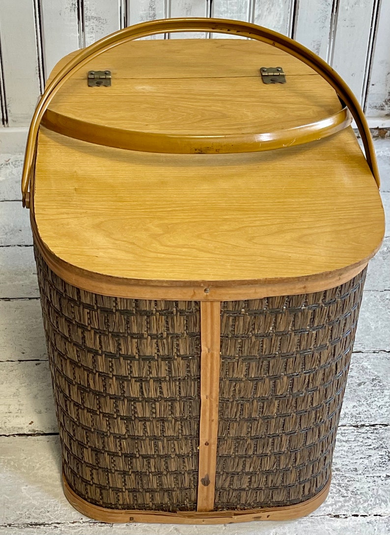 Hawkeye Picnic Basket Burlington Picnic Basket Vintage Etsy
