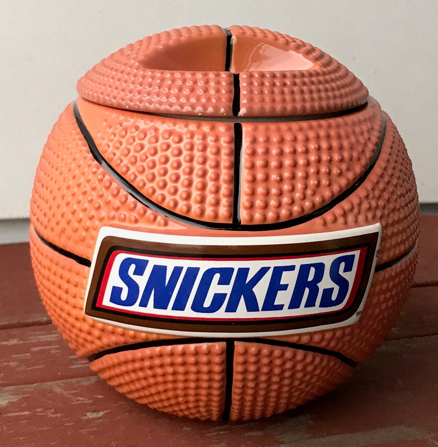 Basketball Container Ceramic Snickers Basketball Jar Cookie Etsy