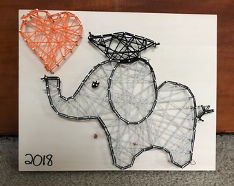 Elephant string art | Etsy