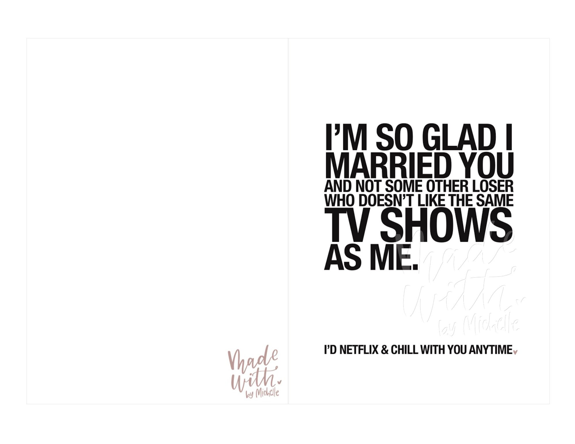 Funny Printable Valentine's Card for Spouse, Anniversary Card for ...
