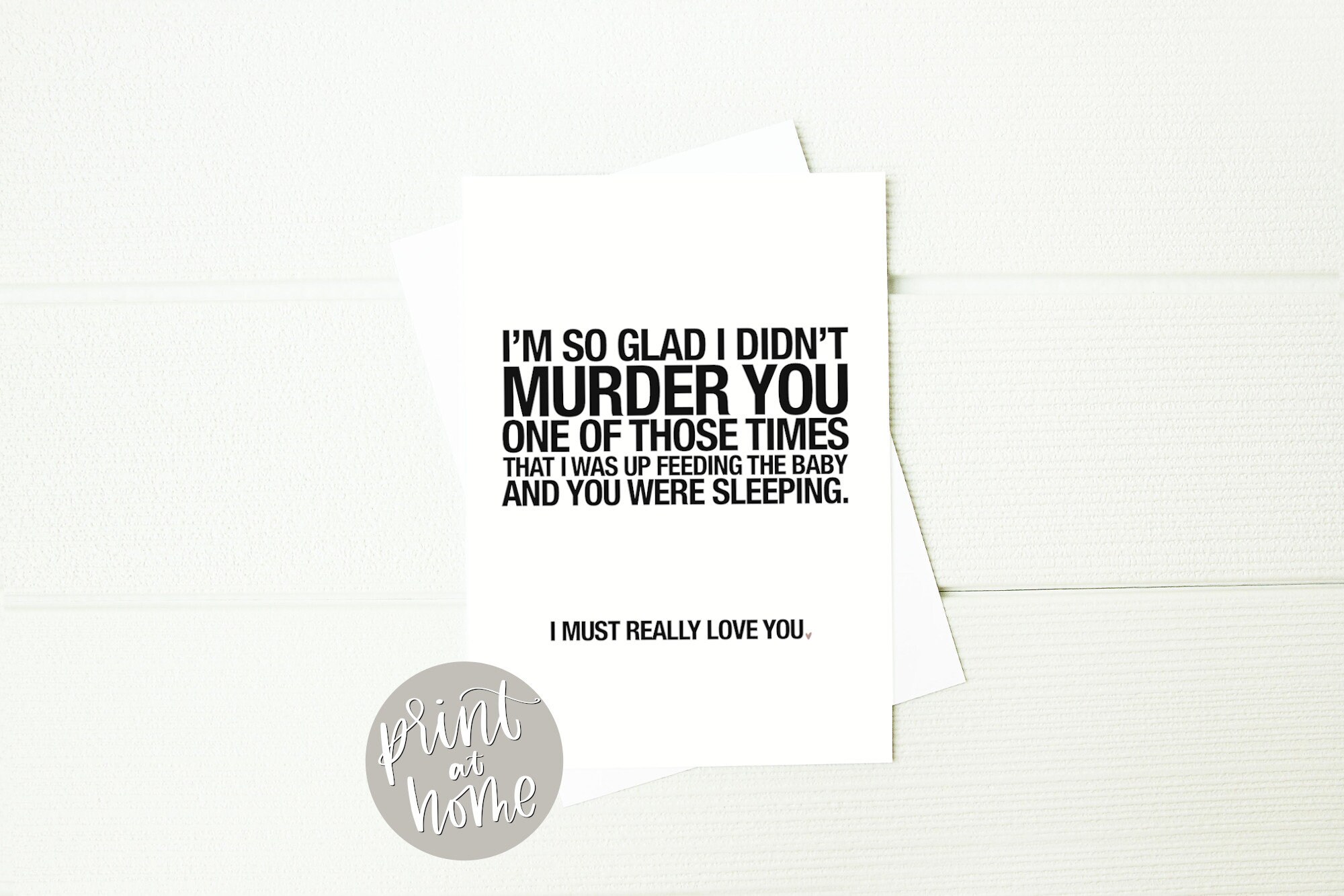 Printable Funny Card for Husband, Humor Father's Day Anniversary Love ...