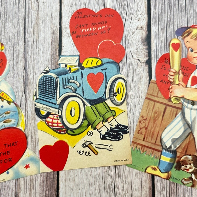 Vintage Valentine Cards - Etsy