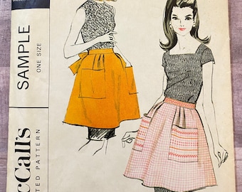 Vintage McCall’s Sample Apron Sewing Pattern - Uncut