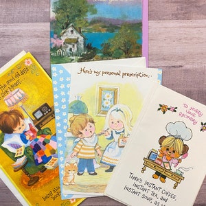 Vintage obtenha um bom cartão de felicitações.