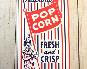 Popcorn Bag. Junk Journal Supply Vintage Style Popcorn Bags 25 Journal Decoration