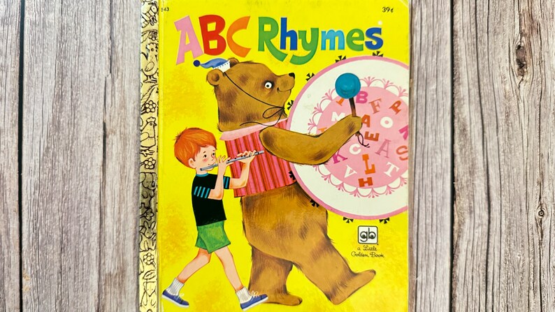 ABC Rhymes, Little Golden Book. Vintage Children’s Book. - Etsy