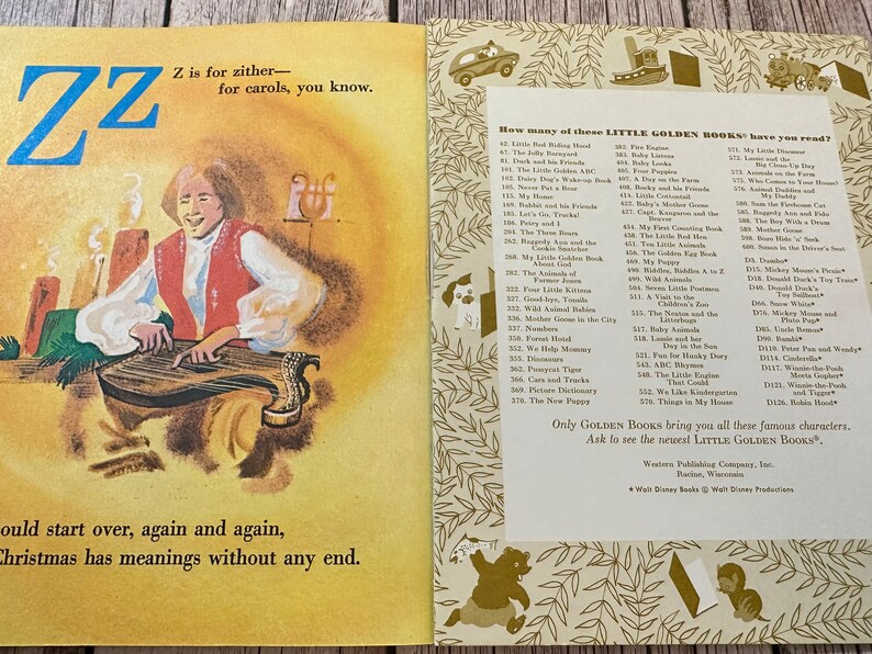 ABC is for Christmas. A Little Golden Book. Vintage Children’s Book. - Etsy