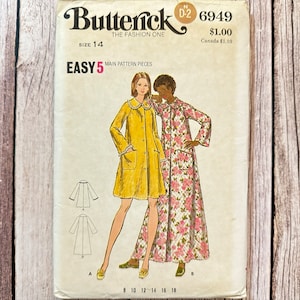 Butterick Sewing Pattern 6949 - Uncut - Vintage Robe