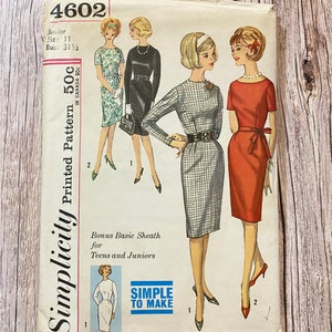 Simplicity Sewing Pattern 4602 - Vintage Dress