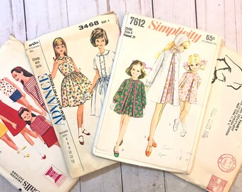 Vintage Child&#39;s Dress Sewing Pattern