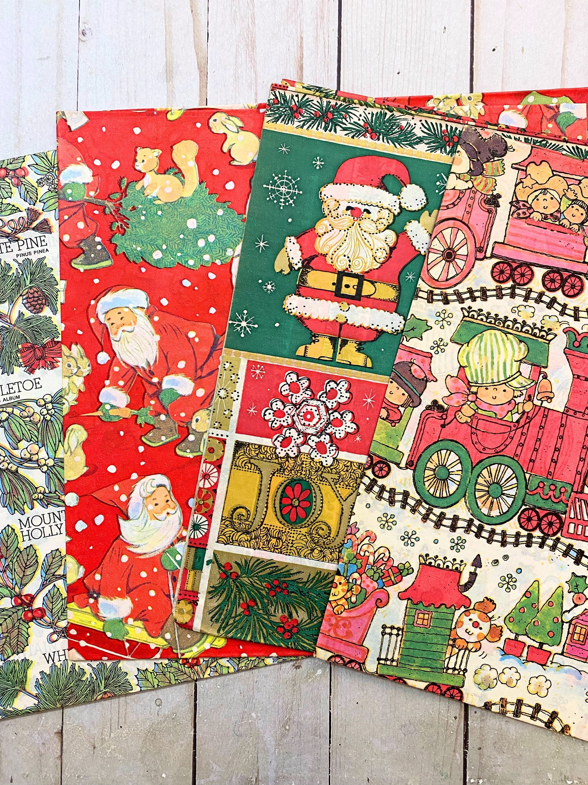 Vintage All Occasion Wrapping Paper. Floral Gift Wrap. 