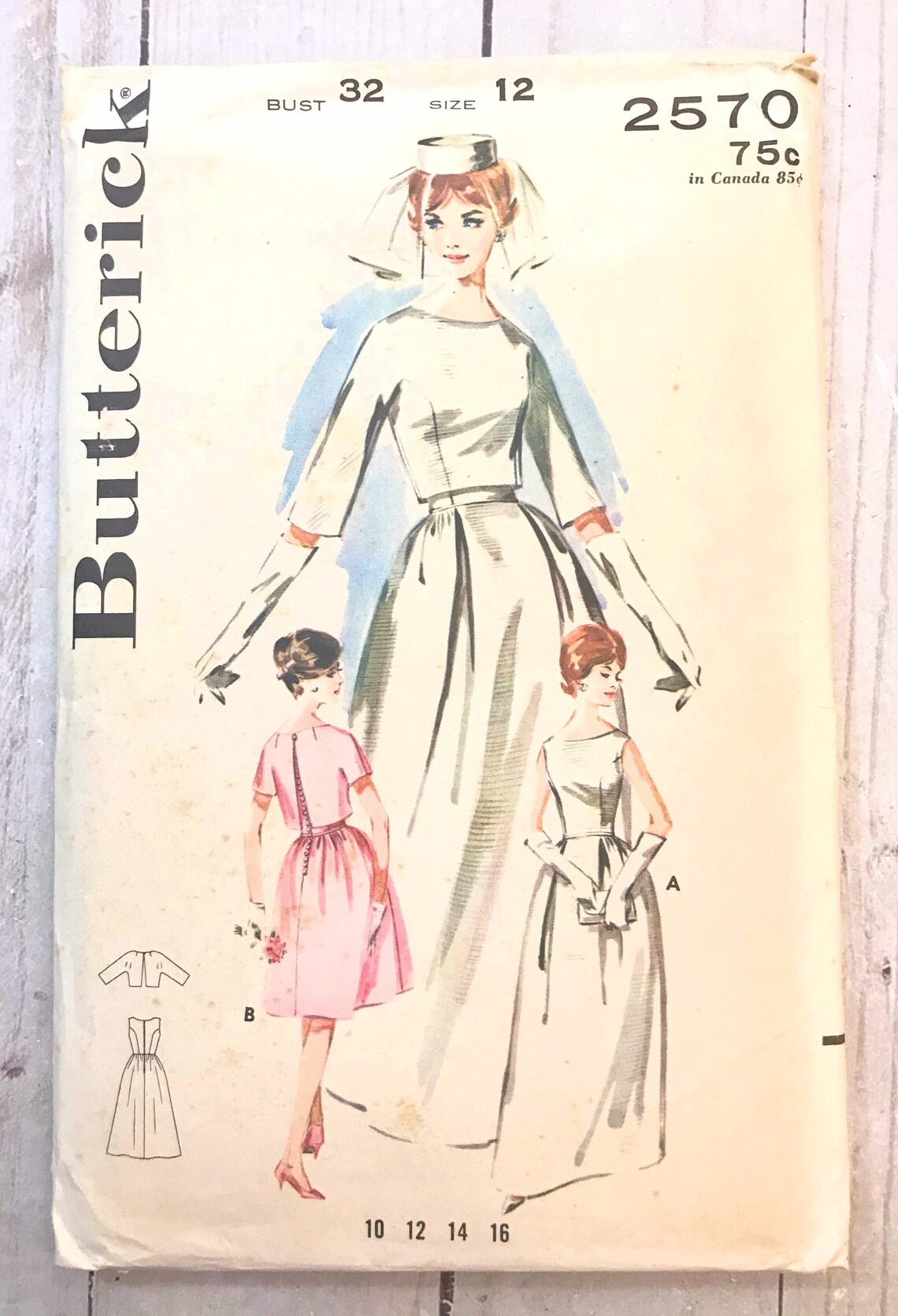Vintage Wedding Dress Sewing Pattern. Wedding Dress. Bridal | Etsy