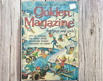 La rivista d'oro per ragazzi e ragazze. Rivista per bambini vintage. Gennaio 1967.