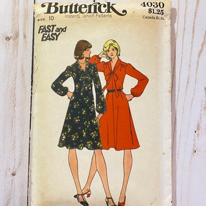 Butterick Sewing Pattern 4030 - Vintage Dress