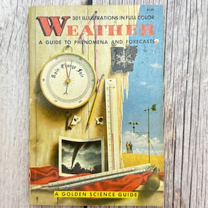 A Golden Science Guide Book. Weather. Vintage Book.