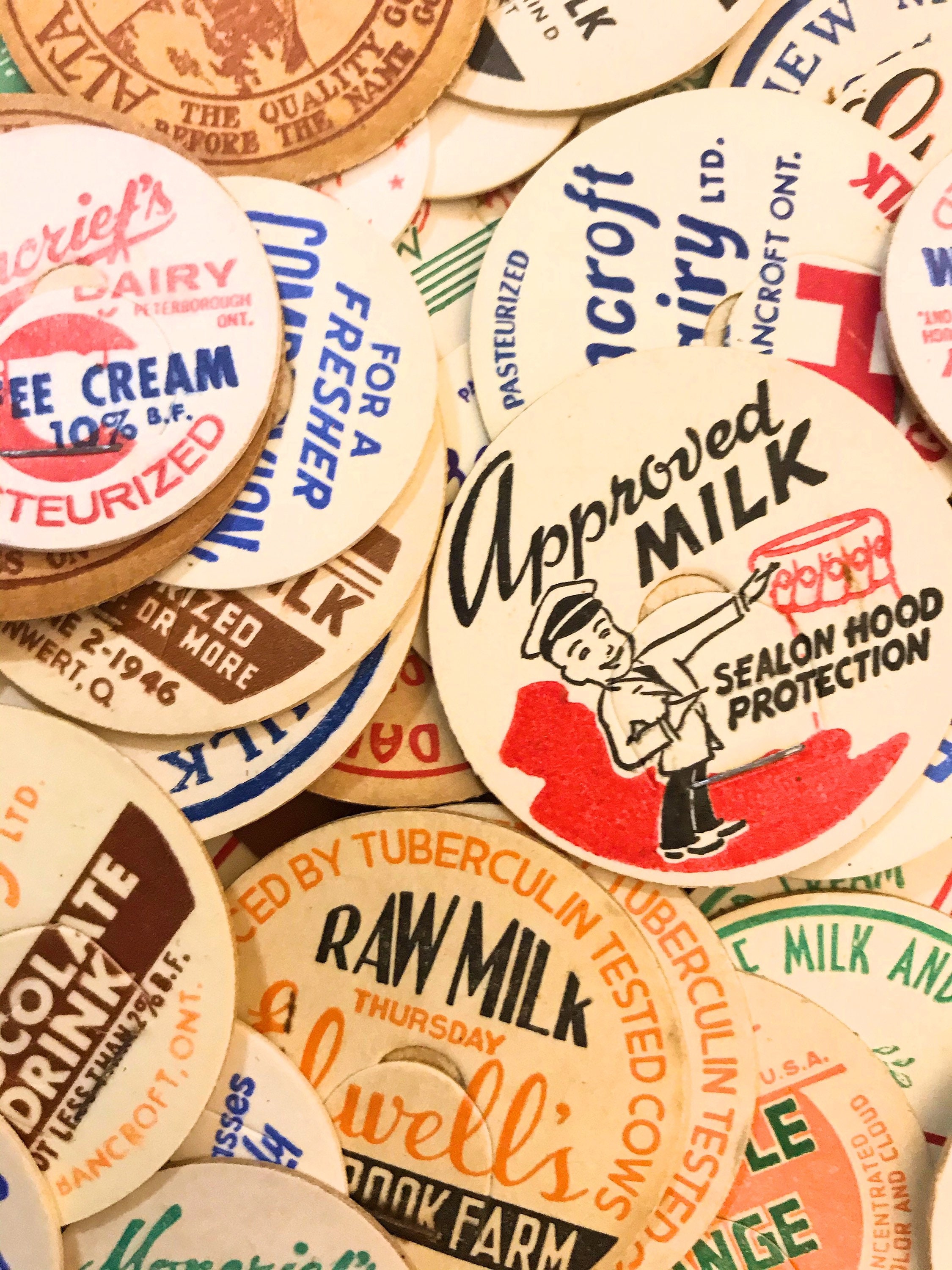 Milk bottle caps - Etsy 日本