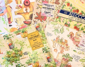 Vintage bloemen inpakpapier: tuinvogel cadeaupapier 2 vellen