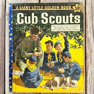 Cub Scouts, A Giant Little Golden Book. First Edition. Vintage Children&#39;s Book.