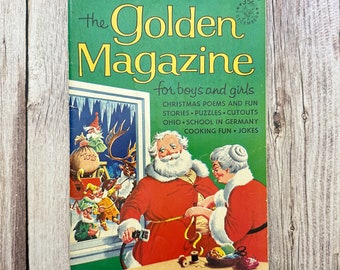 Das goldene Magazin für Jungen und Mädchen. Vintage Kinderzeitschrift. Dezember 1965.