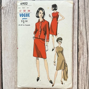 Vogue Sewing Pattern 6902 - Uncut - Vintage Dress And Jacket