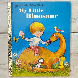 Mi pequeño dinosaurio - Un pequeño libro dorado - Libro infantil vintage