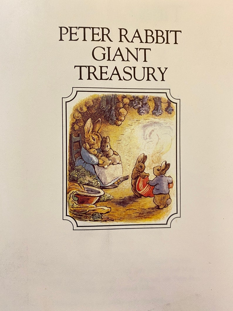 Peter Rabbit Giant Treasury. Beatrix Potter. Vintage - Etsy