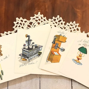 Vintage Postcards (4).  Current Postcards. Post A Note.