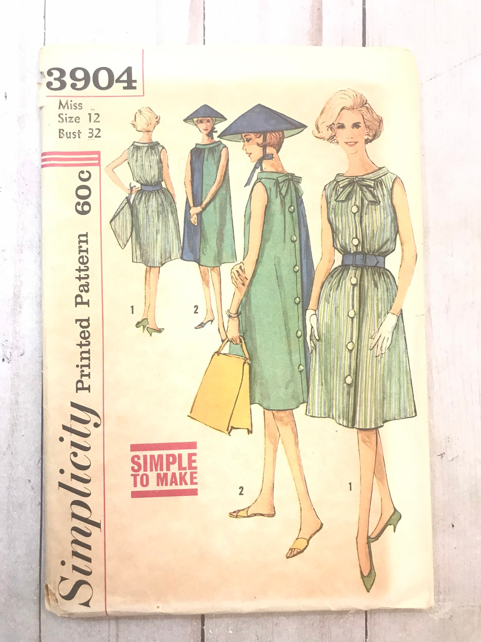 Vintage Simplicity Sewing Pattern. Vintage Pattern. Vintage | Etsy