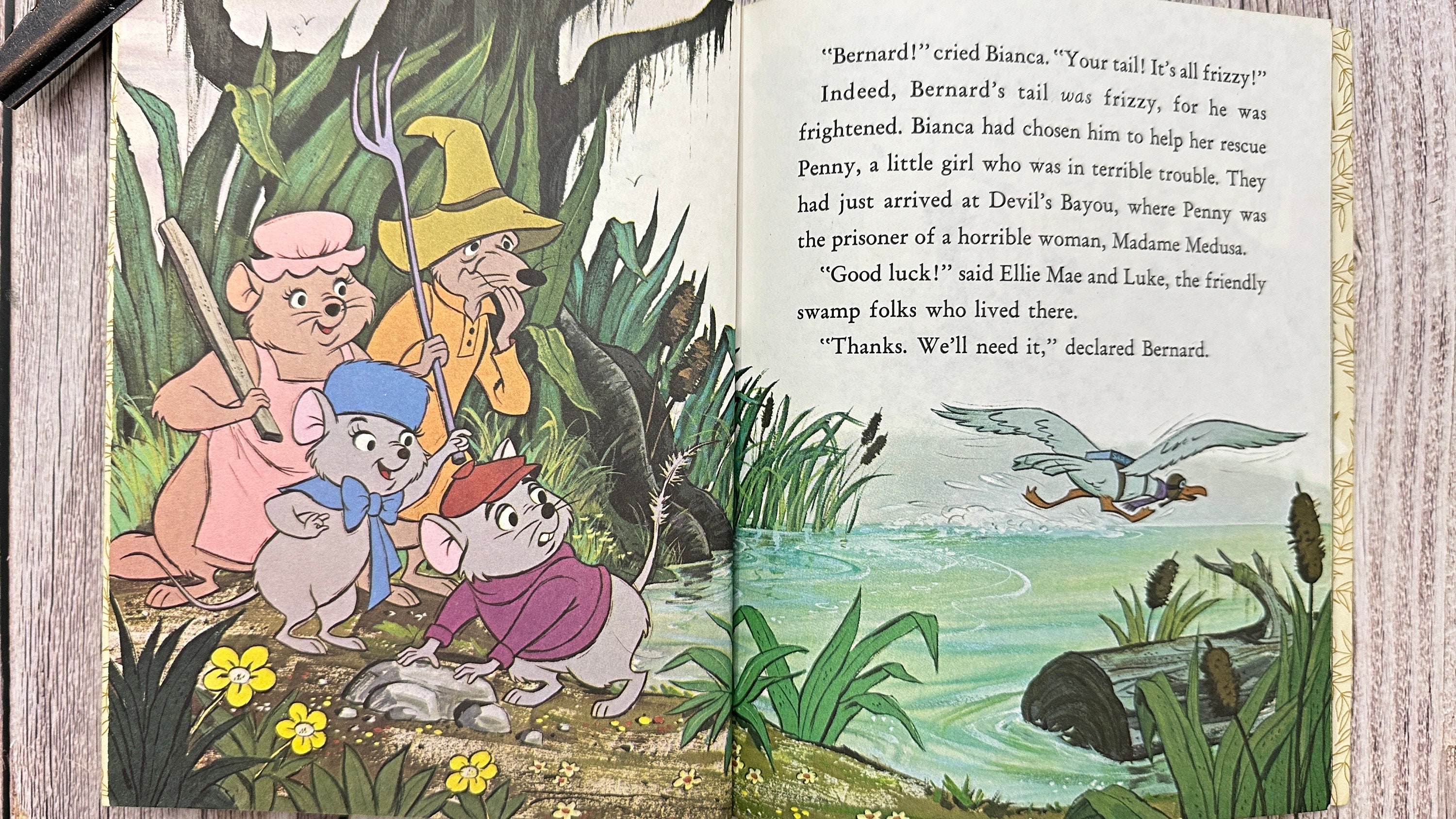 Walt Disney's the Rescuers, A Little Golden Book. Vintage