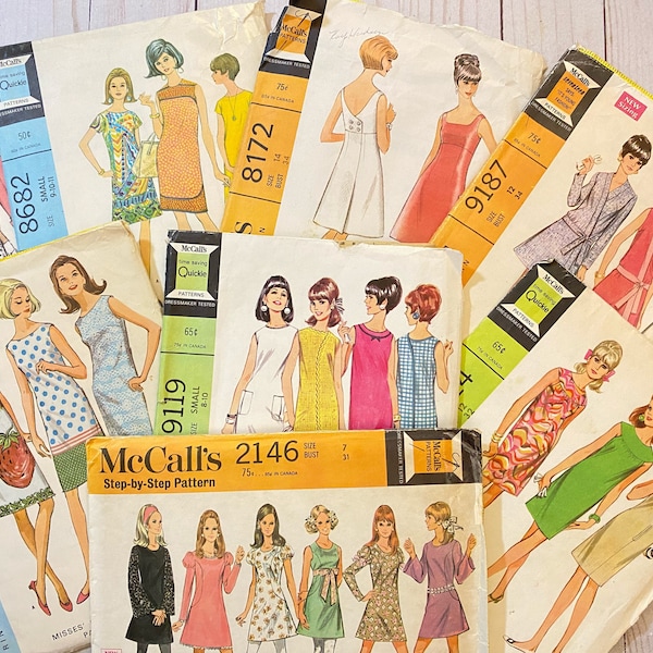 Vintage McCall's Sewing Pattern. Vintage Dress Pattern.