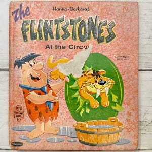 The Flintstones At The Circus - Vintage Whitman Tell-A-Tale Children’s Book