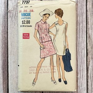 Vogue Sewing Pattern 7737 - Uncut - Vintage Dress And Jacket