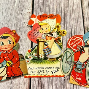Vintage Valentine Greeting Cards. Valentine’s Day Cards.