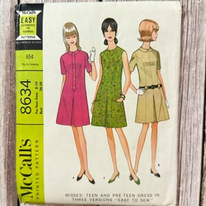 McCall&#39;s Schnittmuster 8634 - Uncut - Vintage Kleid in drei Versionen