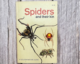 A Golden Nature Guide. Spiders And Their Kin. Vintage Book.