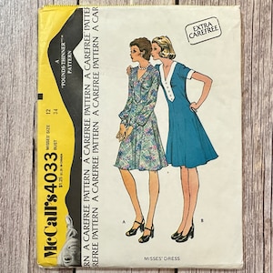 McCall&#39;s Sewing Pattern 4033 - A Pounds Thinner Pattern Vintage Dress