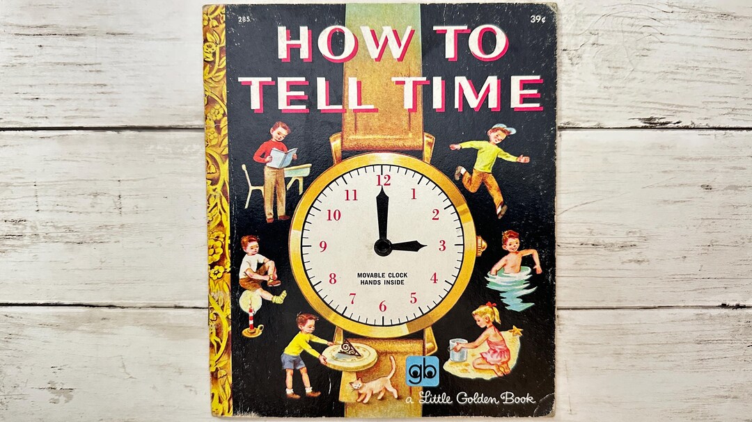 How to Tell Time - A Little Golden Activity Book - Vintage Paperback ...