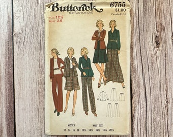 Vintage Butterick SEWING Pattern 4262 Misses Jacket Skirt Pants UNCUT ...