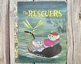 Walt Disney's the Rescuers, A Little Golden Book. Vintage