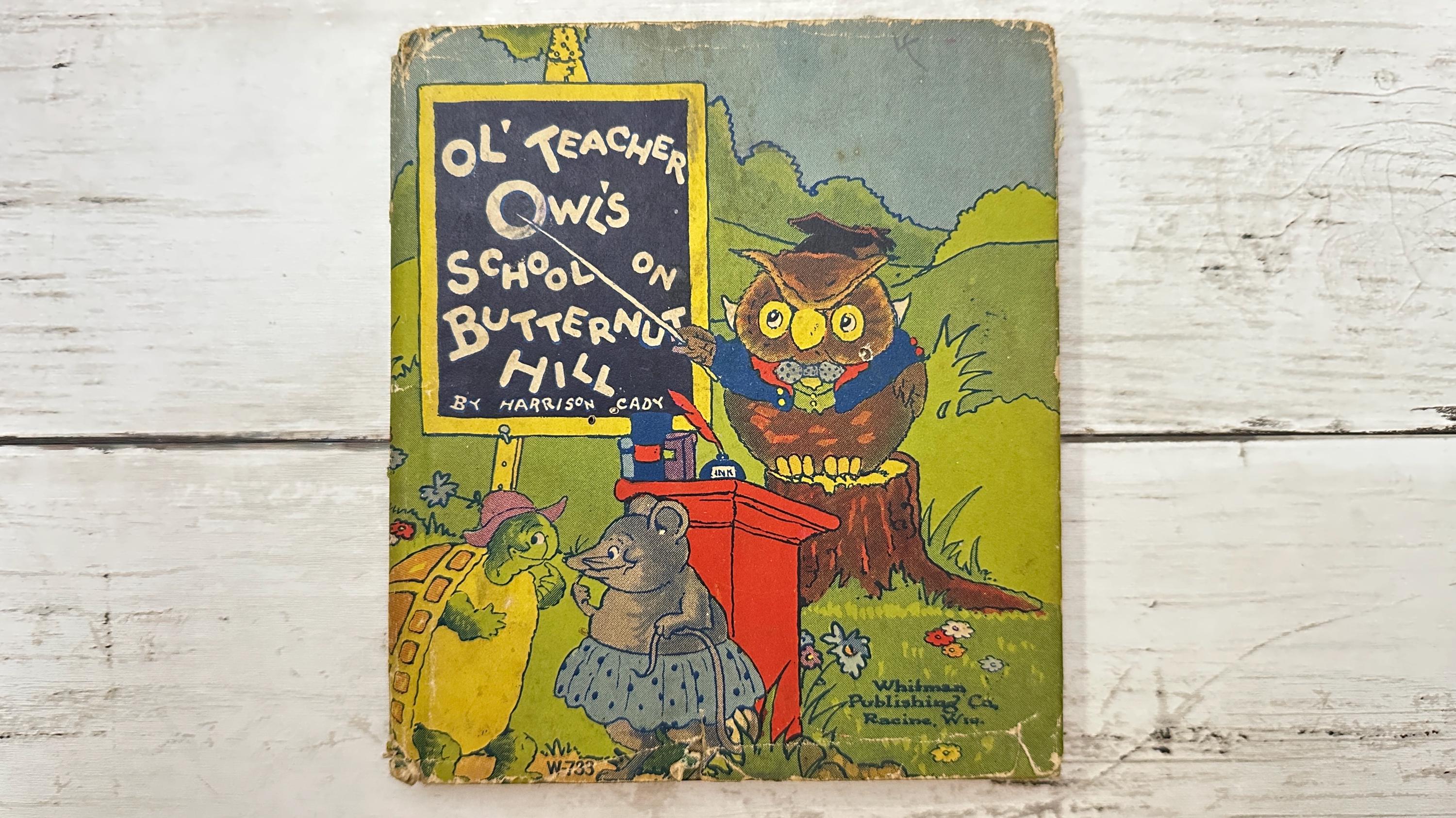 Ol' Teacher Owl's School On Butternut Hill - Whitman Vintage Children’s Book