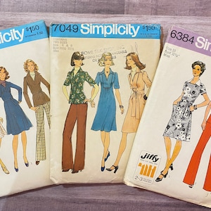 Vintage Simplicity Schnittmuster. Misses&#39; Kleid. Top und Hose.