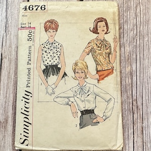 Simplicity Sewing Pattern 4676 - Vintage Blouse
