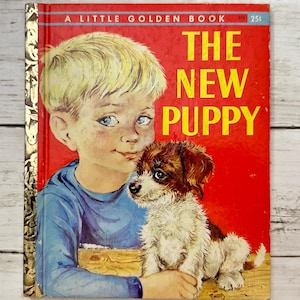 Il nuovo cucciolo - Un piccolo libro d'oro - Libro per bambini d'epoca