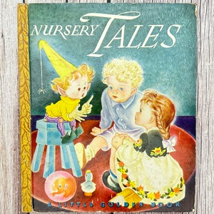 Nursery Tales, A Little Golden Book. Vintage Children&#39;s Book.