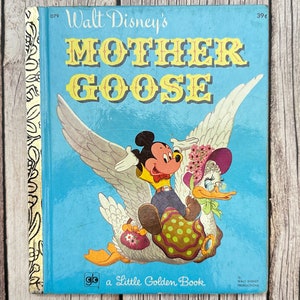 Walt Disney&#39;s Mother Goose, A Little Golden Book. Vintage Children&#39;s Book.