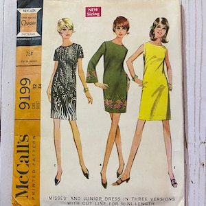 McCall’s Sewing Pattern 9199 - Vintage Dress In Three Versions