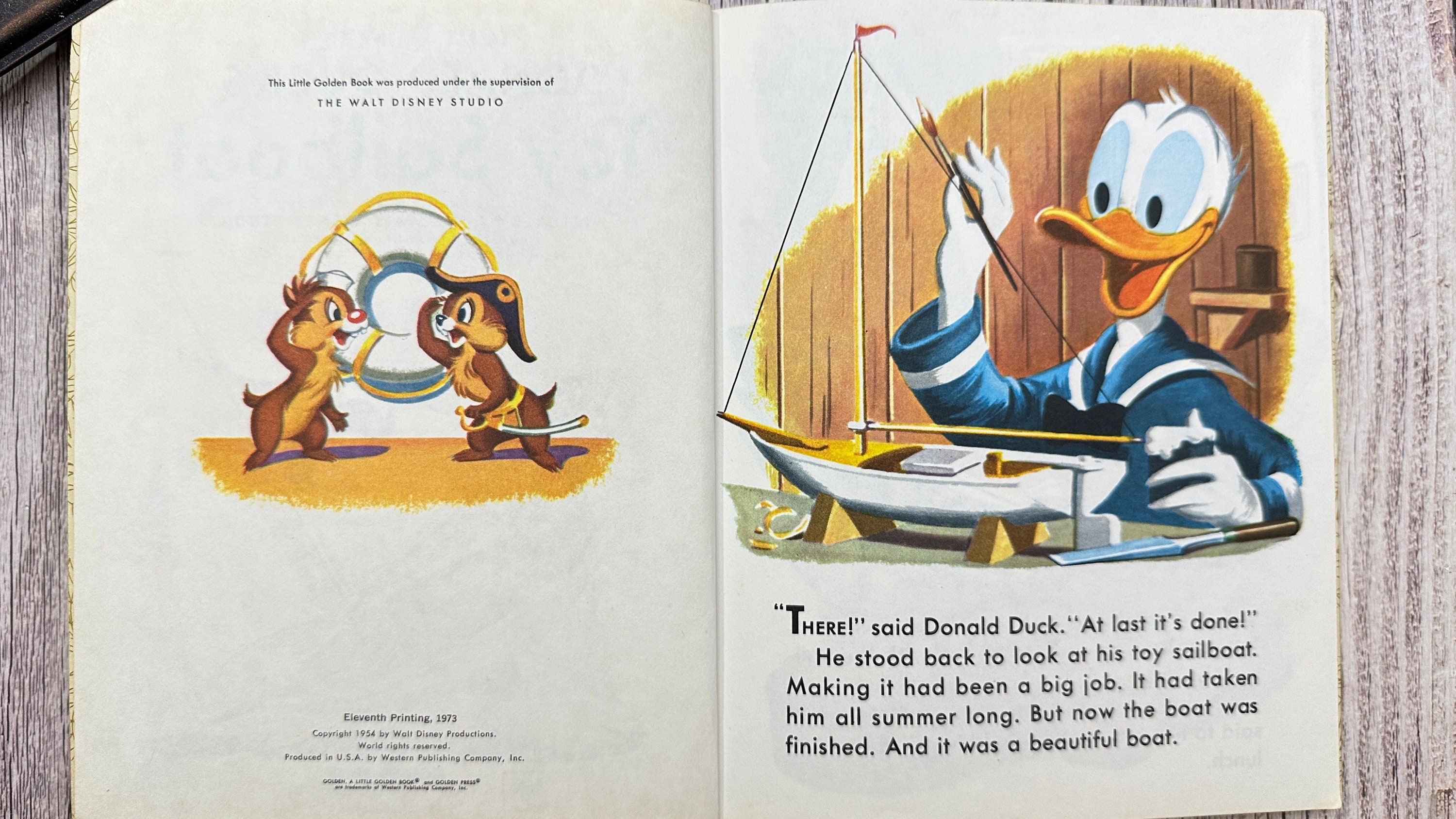 Walt Disney's Donald Duck's Toy Sailboat, A Little Golden