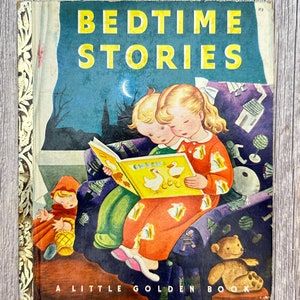 Cuentos para dormir, un pequeño libro de oro. Libro infantil vintage.
