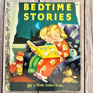 Cuentos para dormir, un pequeño libro de oro. Libro infantil vintage.
